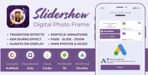 MJ Photo Slideshow with AdMob Facebook Ads Android