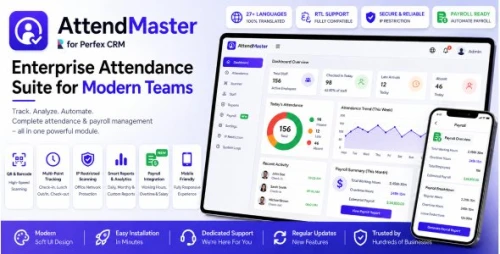 AttendMaster – Enterprise Attendance & Payroll Suite for Perfex CRM