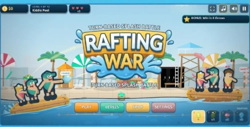 Rafting War | Water Park Battle HTML5 Game