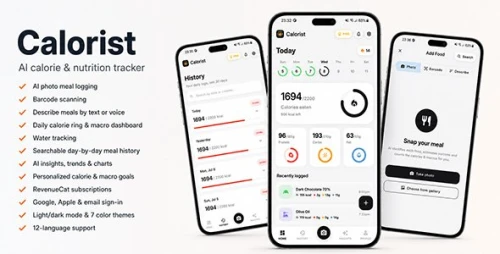 Calorist | Flutter App AI Calorie and Nutrition Tracker