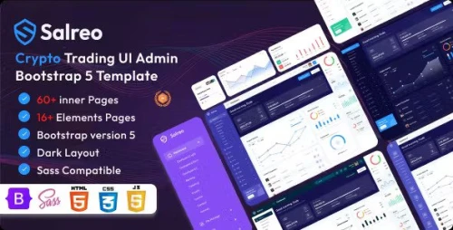 Salreo - Crypto Trading Bootstrap Admin Dashboard Template