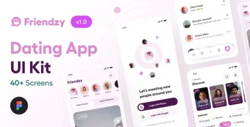Friendzy - Dating App UI Kit