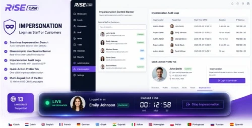 Impersonation Plugin for RISE CRM – Login as Staff or Customers
