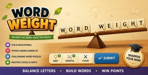 WordWeight | HTML5 Word Balance Physics Puzzle Game