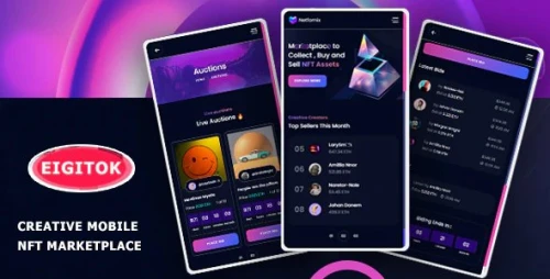 Eigitok - Mobile NFT Marketplace