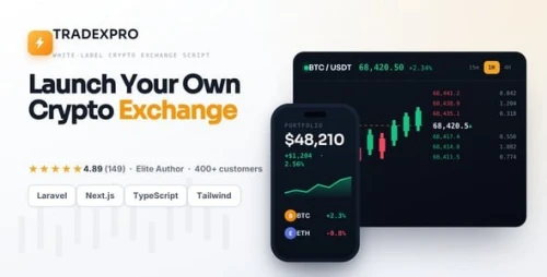 Tradexpro — White Label Crypto Exchange Script | Spot, P2P, Staking, ICO, futures | Laravel, Next.js