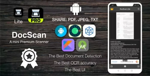 [TS] DocScan Android - A mini and Powerful mobile scanner (Admob, IAP, Push Notifications)
