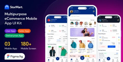 StorMart – eCommerce All in One App UI Kit