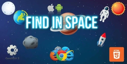 Find In Space - HTML5/Mobile Game - (.Capx)