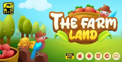 The Farm Land - Alphabet Bingo Arcade Game (Construct)