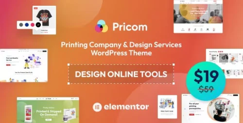 Pricom - Printing Company &amp; Design Services WordPress theme