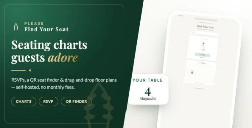 Please Find Your Seat — Event Seating Chart, RSVP & QR Seat Finder (Laravel SaaS)