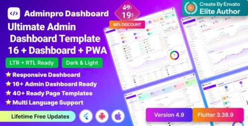 AdminPro Dashboard – Ultimate admin Dashboard Template I Admin Panel