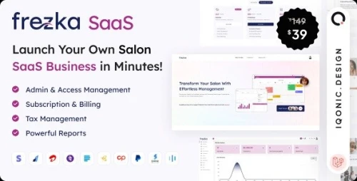 Frezka Saas - White Label Spa & Salon Management Software