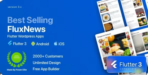 FluxNews - Flutter mobile app for Wordpress