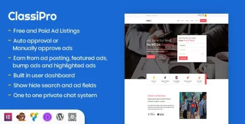 Classipro - Classified Ads WordPress Plugin