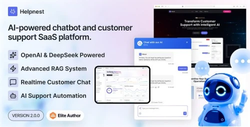 Helpnest - Ai Powered Chatbot And Support Ticketing System Saas