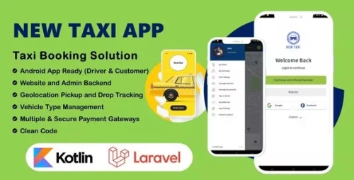 NewTaxi App - Online Taxi Booking App With Admin Panel &amp; Driver/User Panel - Multi Payment