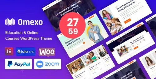 Omexo - Education & Online Courses WordPress Theme