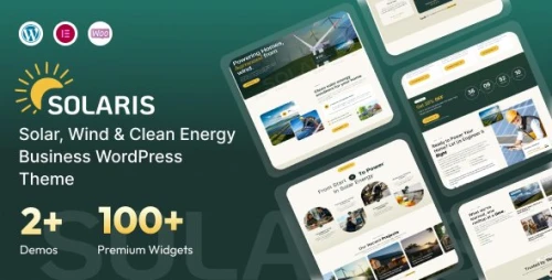 Solaris – Solar, Wind & Clean Energy Business WordPress Theme