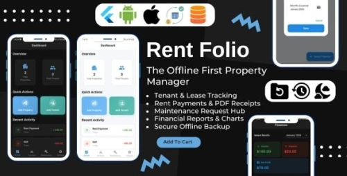 Rent Folio - Offline Property Management & Landlord Toolkit Flutter App