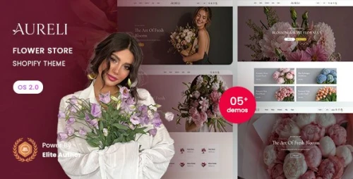 Aureli - Flower Store Shopify 2.0 Theme