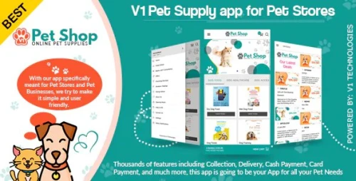 #1 Pet Store Supplies & Grooming eCommerce Shop Online Pet Food Supplies Grooming Services App + Web