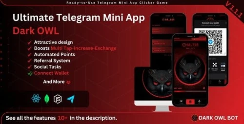 Telegram mini app Like Hamster Kombat clicker game