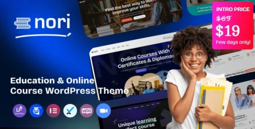 Nori - Online Courses & Education WordPress Theme
