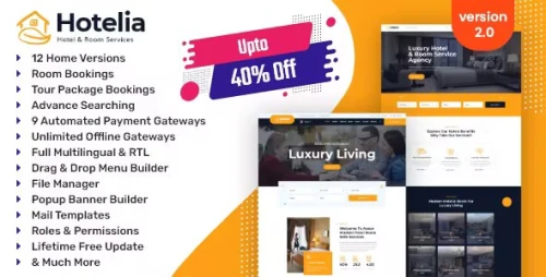 Hotelia - Hotel Booking Management Website