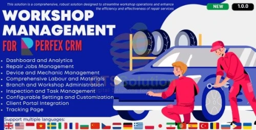 Workshop Management module for Perfex CRM