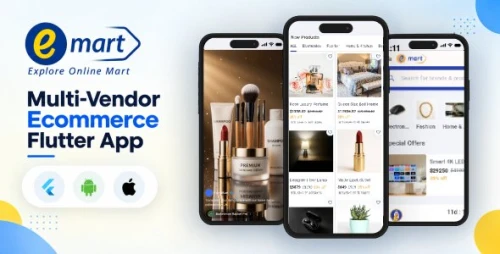 eMart | Multi-Vendor Ecommerce Flutter App