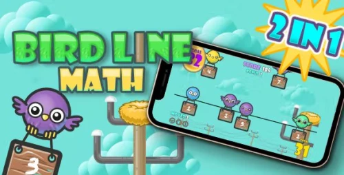 Bird Line Math - HTML5 Math Game (Construct 3)