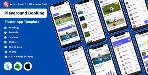 ArenaGo | Playground and Sports Venue Booking Flutter App UI Kit