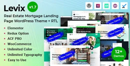 Levix - Real Estate Mortgage WordPress Theme