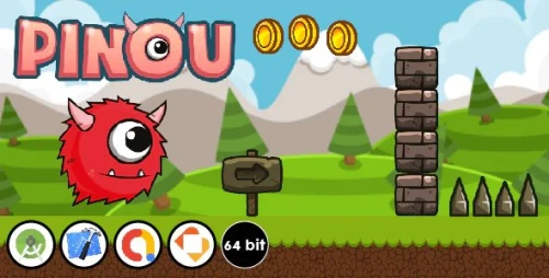 Pinou adventure - Android Game & Xcode Game & .BBDOC with AdMob