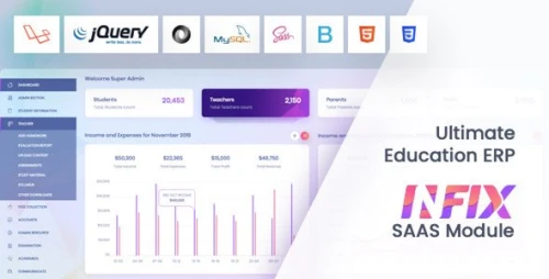 InfixEdu SAAS Bundle - School Management System Software