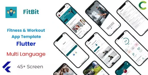 Flutter Fitness Workout App Template in Flutter - Multi Language - FitBit