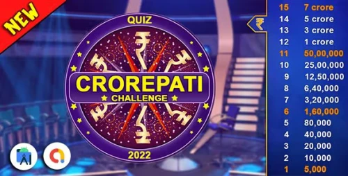 Offline KBC Crorepati Quiz Game (Android Studio - Admob - GDPR)