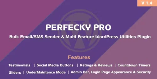 Perfecky Pro - Bulk Email/SMS Sender & Multi Feature WordPress Plugin