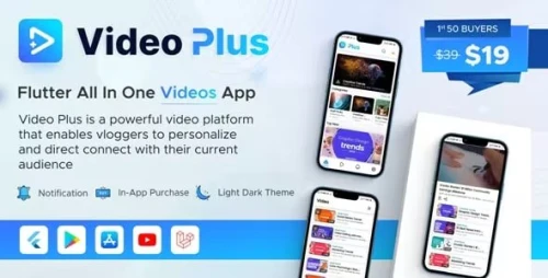 Video Plus - Flutter All In One Videos App with Laravel Admin Panel