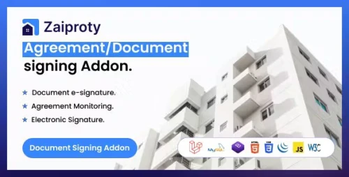 Zaiproty - Agreement/Document signing Addon
