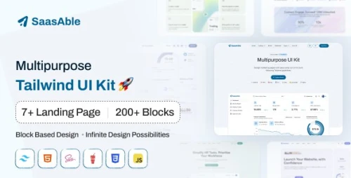 SaasAble - Tailwind Multipurpose UI Kit for Saas, Startup & Agency