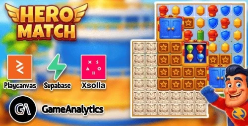 Hero Match - HTML5 Game + Source Code + Level Editor | Playcanvas