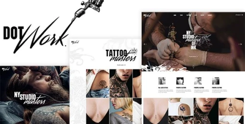 Dotwork - Tattoo Studio and Piercing Shop WordPress Theme