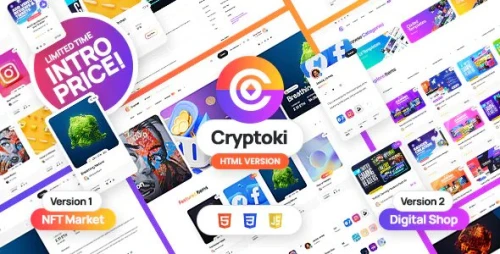 Cryptoki - HTML Template for NFT and Digital Marketplace