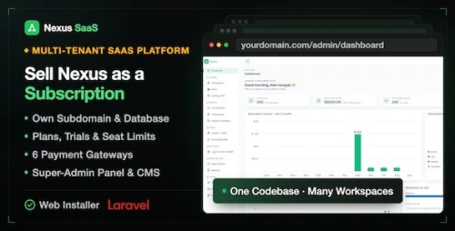 Nexus SaaS - Multi-Tenant HR, CRM & Project Management Platform