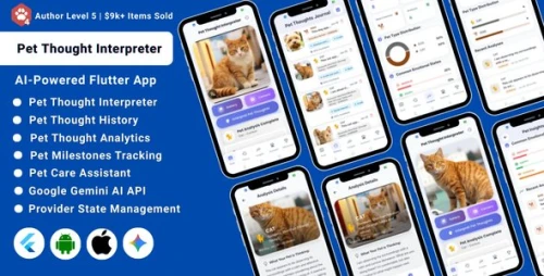 AI-Powered Pet Thought & Desire Interpreter Flutter App | Pet Care & Insights
