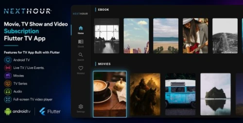 Next Hour | Movie and Video Subscription Flutter TV App