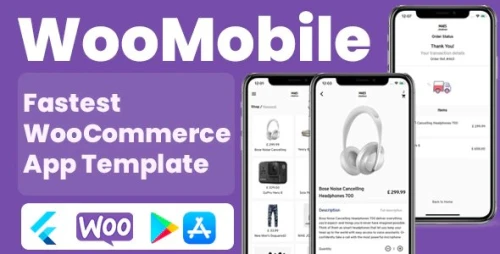 WooMobile - Flutter WooCommerce App Template for IOS and Android